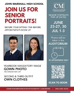 senior portrait flyer